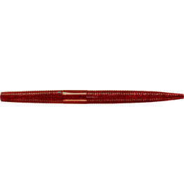 YUM Yum YDG5180 Dinger Worm 5", Oxblood /Red Flake, 8 bag