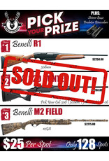 DRAW #1848 - Pick Your Prize - Benelli R1, Sako OR Benelli M2!