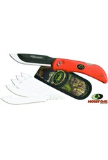 Outdoor Edge Outdoor Edge RB-20C Razor Blaze Folding Razor Knife, 3.5" Blade, Orange 6 Blades Clam