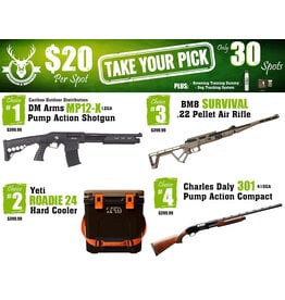 DRAW #1861 - Take Your Pick - Cariboo, Yeti, BM8 OR Charles Daly!