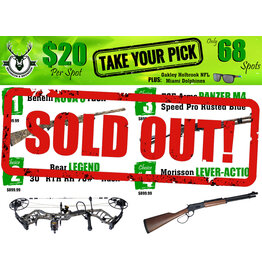 DRAW #1856 - Take Your Pick - Benelli, Bear, EGE Arms OR Morisson!