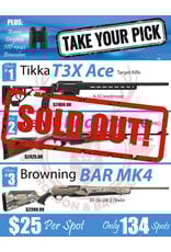DRAW #1858 - Take Your Pick - Tikka, Benelli OR Browning!