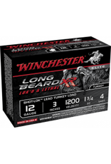 Winchester WINCHESTER LONG BEARD XR 12 GA 3" 1.75OZ. #4 TURKEY LOADS W/SHOT-LOK