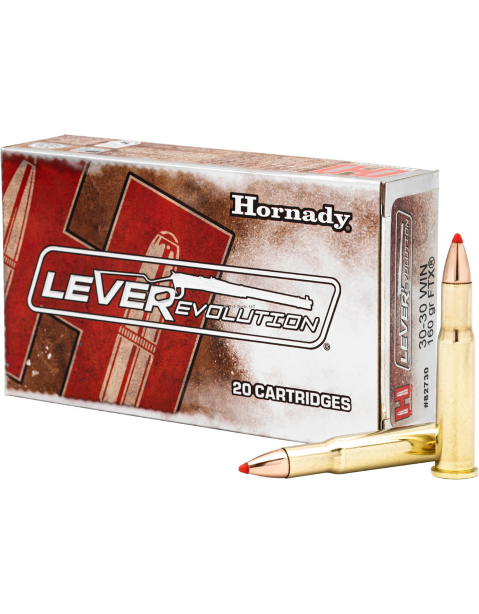 Hornady Hornady LEVERevolution Rifle Ammo 30-30 WIN, FTX, 160 Grains, 2400 fps, 20, Boxed