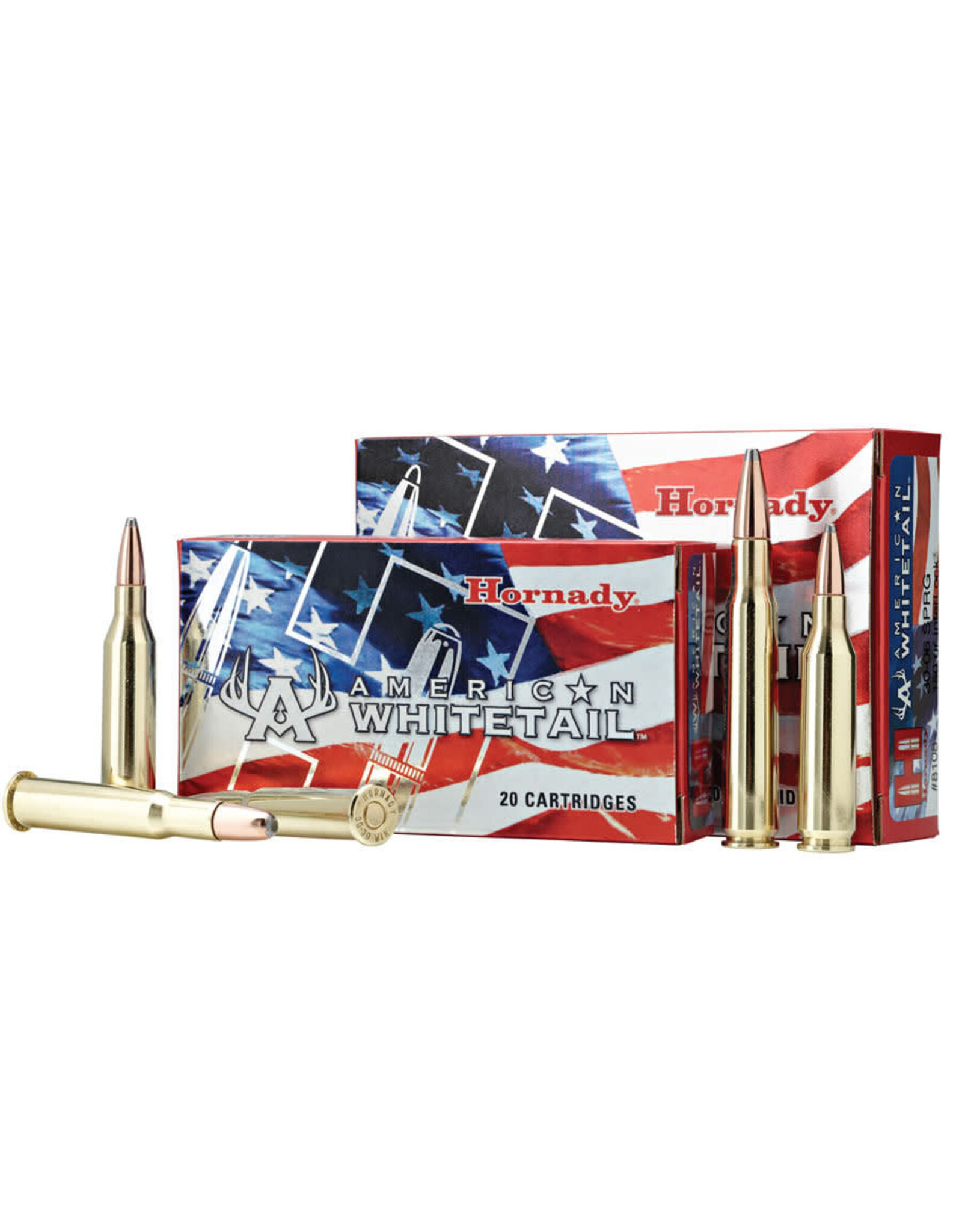 Hornady Hornady 8047 American Whitetail Rifle Ammo 243 WIN, InterLock BTSP, 100 Grains, 2960 fps, 20, Boxed