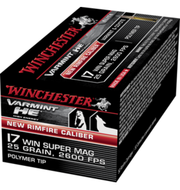 Winchester 17 WIN SUPER MAG 25GR VARMINT HE PLASTIC TIP S17W25