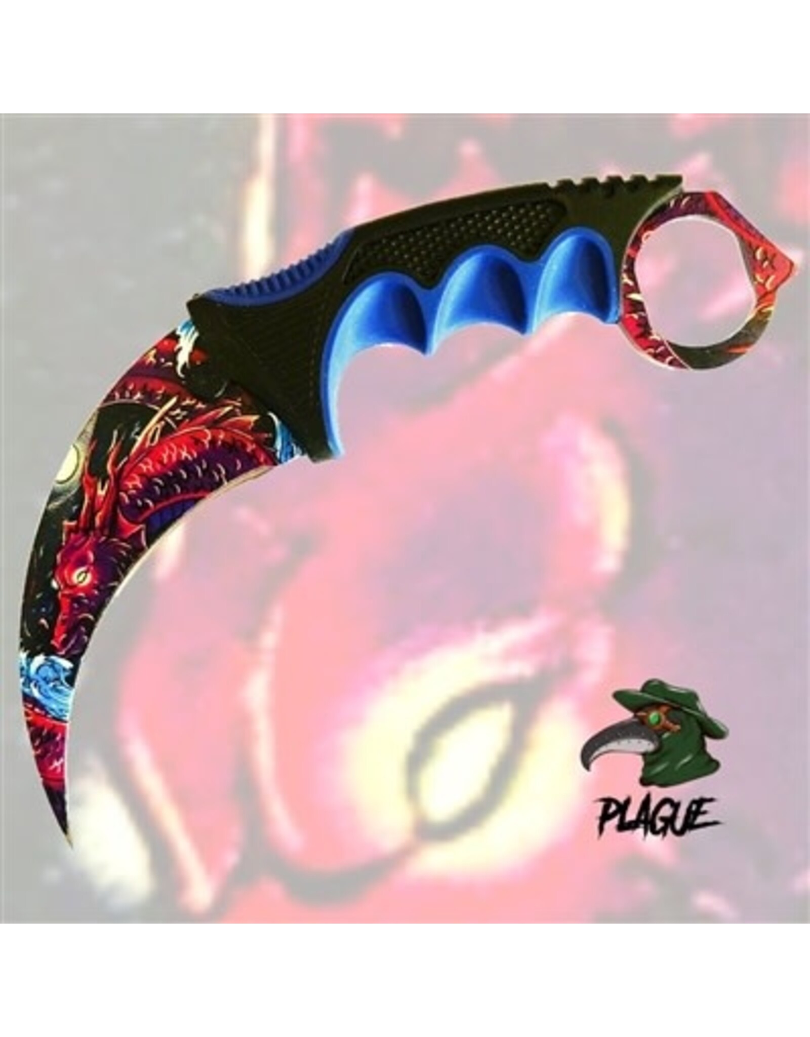 Plague Plague Karambit Knife - Water Dragon 129 21DT002-75PBL