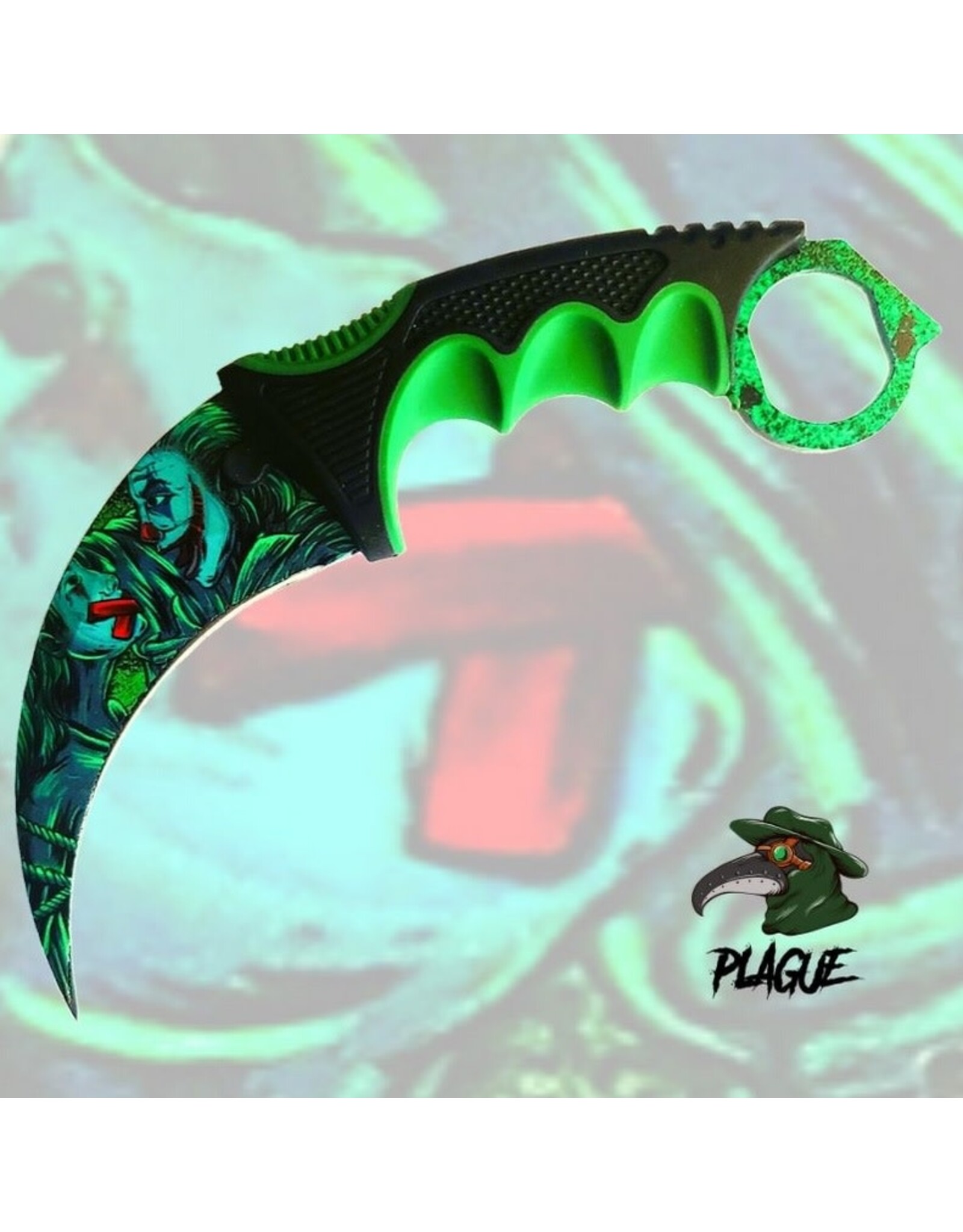 Plague Plague Karambit Knife - SHHHHHH!  21DT002-75GN