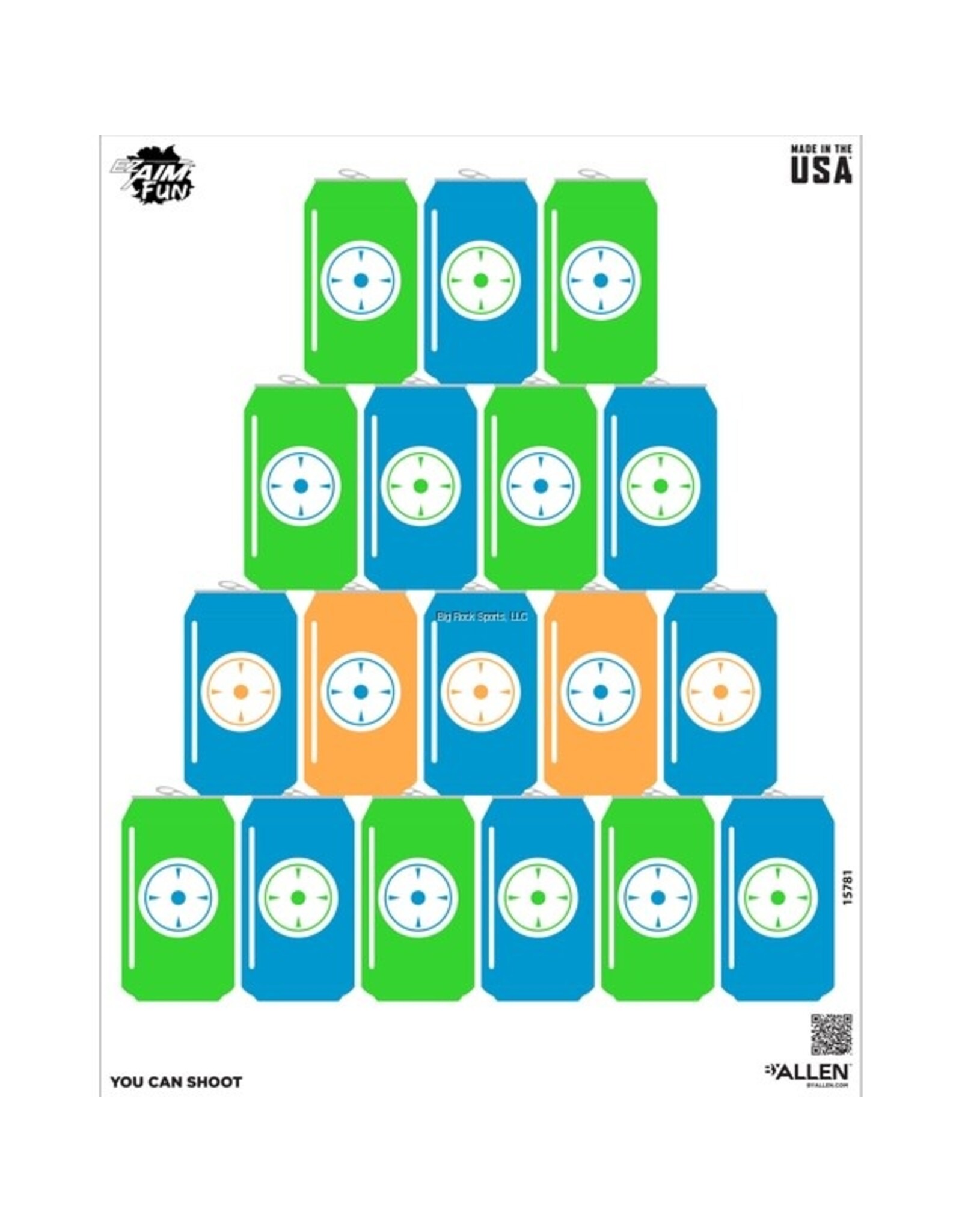 Allen Allen Ez Aim Fun Target 24 X 19 4 Per Pack