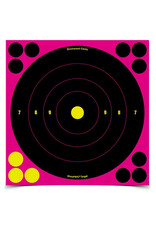 Birchwood Casey Shoot•N•C® 8 Inch Pink Bull's-Eye, 6 Targets - 72 Pasters