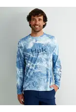 Huk HUK Pursuit Performance Crew - Mossy Oak Stormwater Spindrift