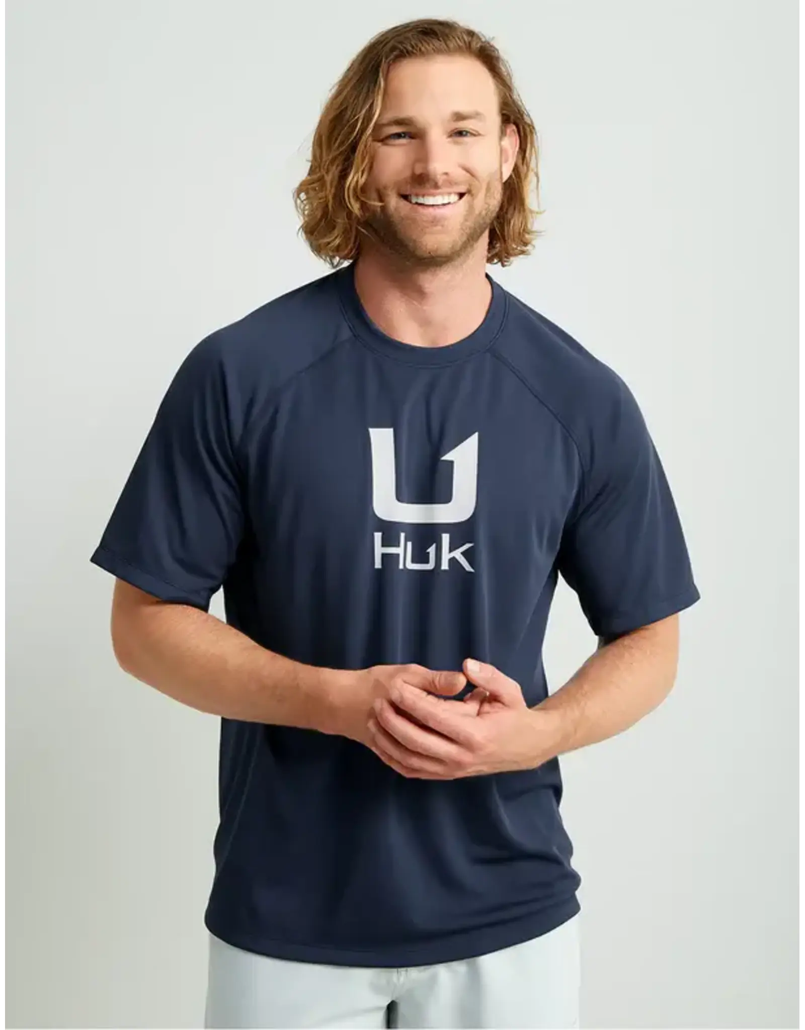 Huk HUK Icon Short Sleeve Performance Crew - Naval Academy