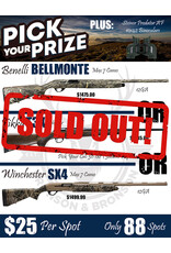 DRAW #1776 - Pick Your Prize - Benelli, Tikka OR Winchester!