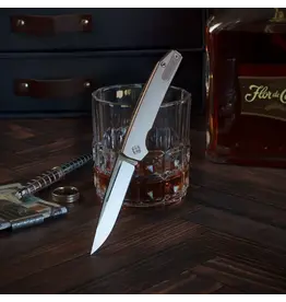 Ocaso Ocaso Sovranto Slip Joint Knife Titanium (2.75" Satin MagnaCut) 15SJS