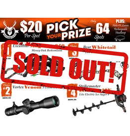 DRAW #1859 - Pick Your Prize - Excalibur, Vortex, Bear OR Strikemaster!