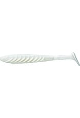 YUM Yum YPL427 4 1/2" Pulse Swimbait-White 8ct