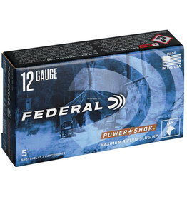 Federal Federal F127 RS Power-Shok Rifled Slugs 12 GA, 2-3/4 in, 1oz, 1610 fps, 5 Rnd per Box