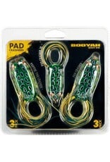 Booyah Pad Crasher 3-Pack Topwater Bass Fishing Hollow Body Frog Lure with Weedless Hooks