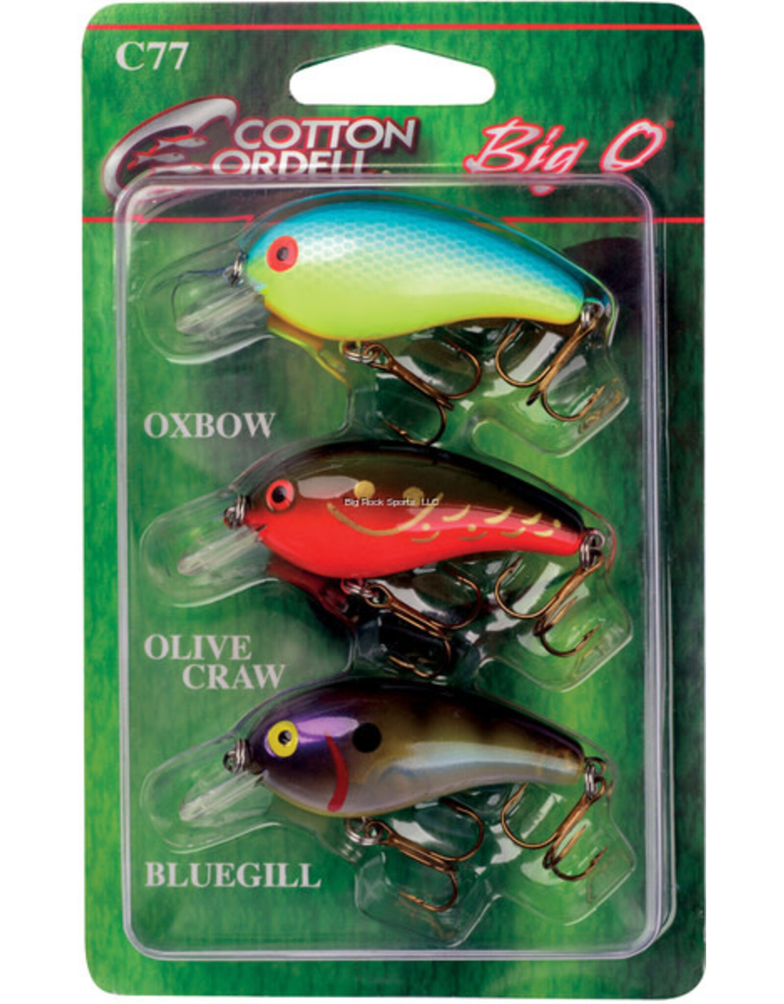 Cotton Cordell Cotton Cordell PK3C77-1 Big O 3 Pack, 2.25 in, 1/3 oz