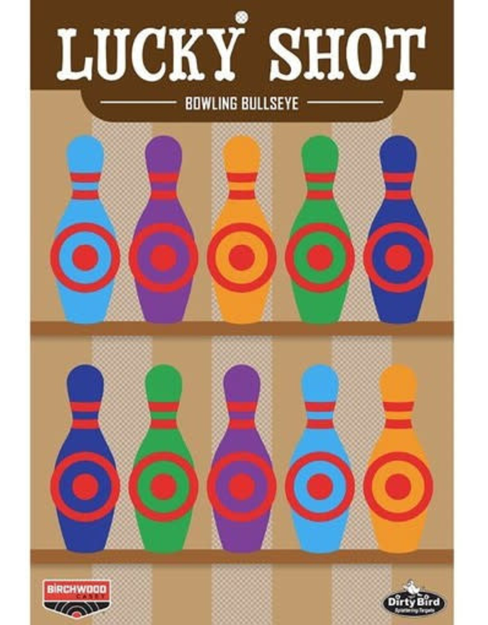 Birchwood Casey Birchwood Casey Dirty Bird® 12" x 18" Lucky Shot Bowling Pin Target (6pk)