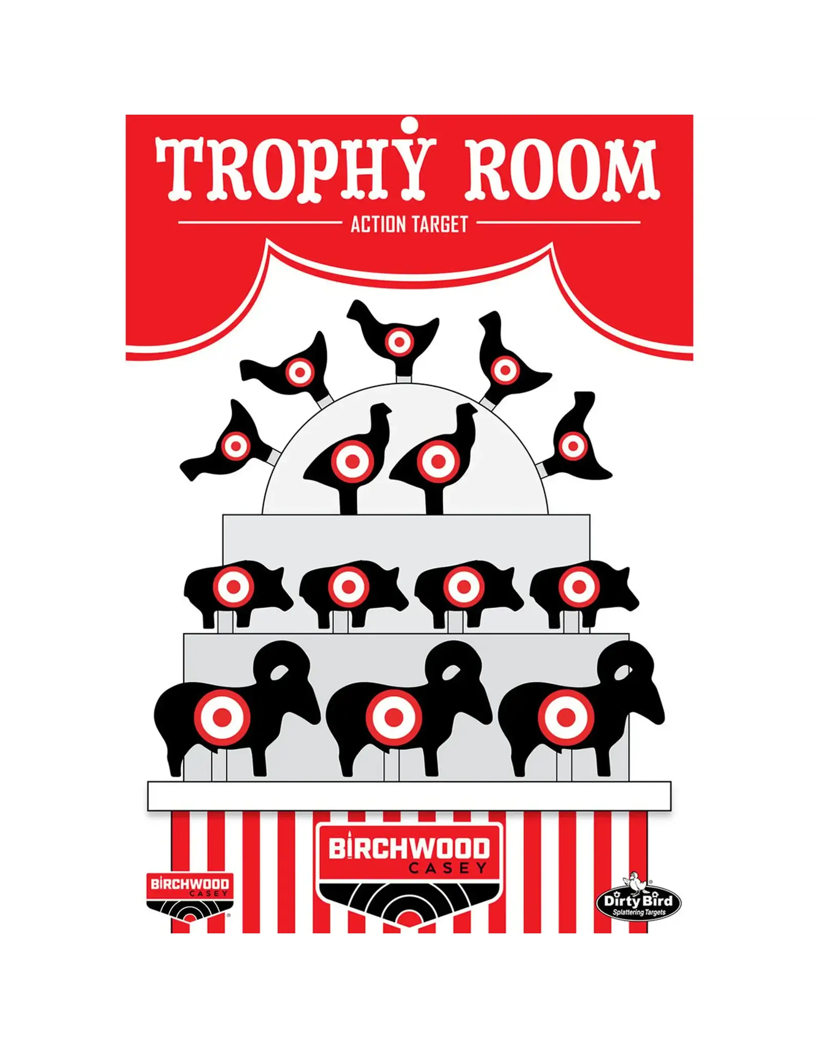Birchwood Casey BIRCHWOOD CASEY - Dirty Bird Trophy Room 12 x 18" Targets 6 Pack