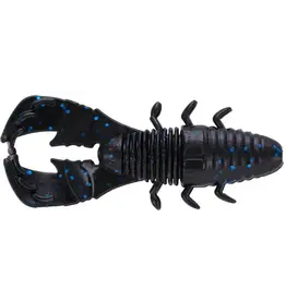 Yamamoto Baits Yamamoto Yama Bug - 3.75 Inch Black w/Large Blue Flake