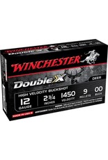 Winchester Winchester SB1200 Double X Shotgun Ammo 12 GA, 2-3/4 in, 00 Buck, 9 pellets 1450fps