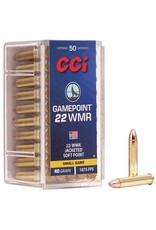 CCI CCI 0022 Gamepoint Rimfire Rifle Ammo 22 WMR, JSP, 40 Grains, 1875 fps, 50 Rounds, Boxed