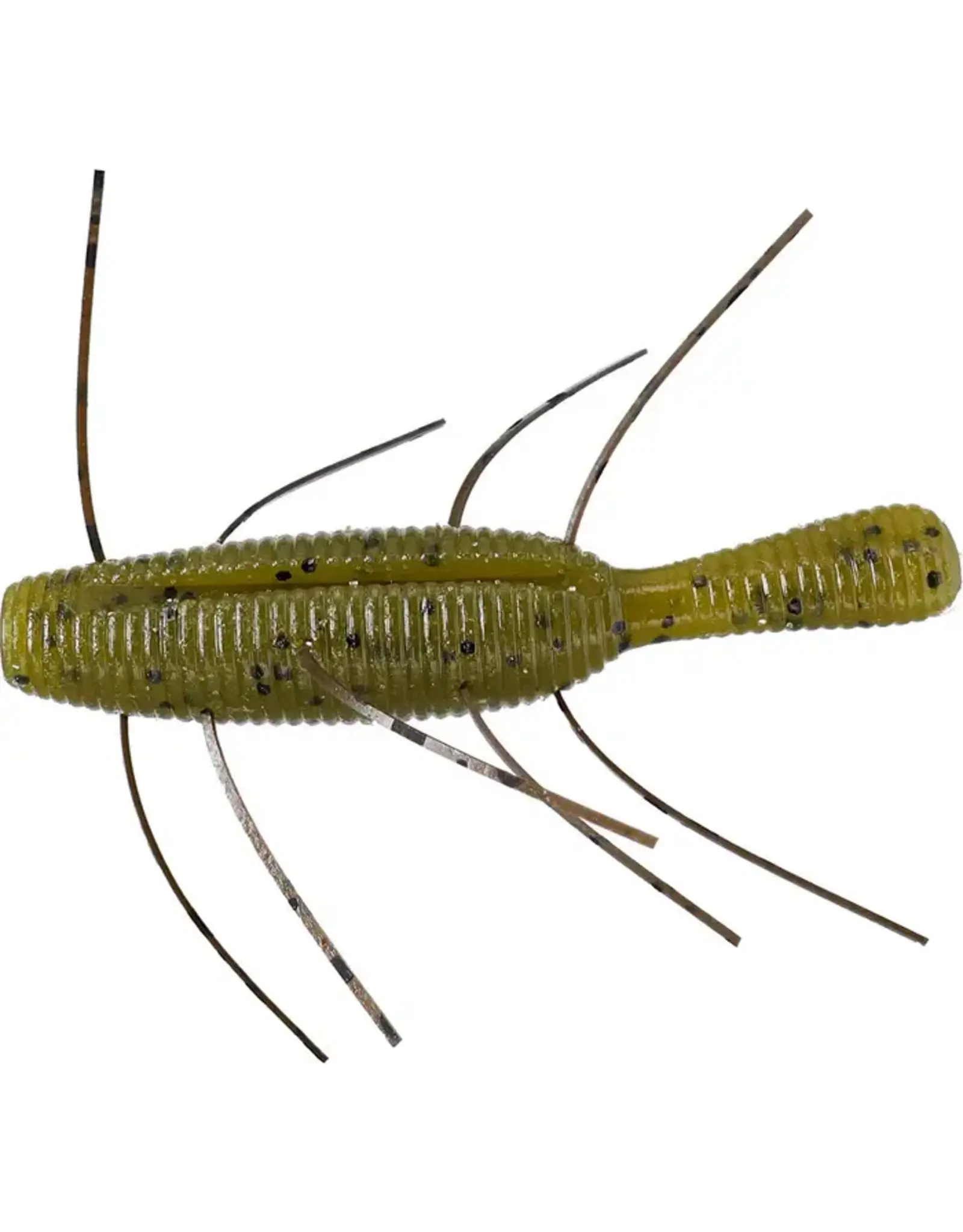 Yamamoto Baits Yamamoto Fuzzy Nuki - 2.5 Inch Green Pumpkin/Black Flake