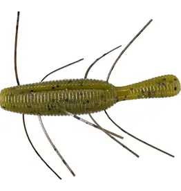 Yamamoto Baits Yamamoto Fuzzy Nuki - 2.5 Inch Green Pumpkin/Black Flake