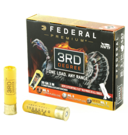 Federal Federal PTDX258 567 3rd Degree Turkey Shotshell w/ Flight Control Flex Wad 20 GA 3" 1 7/16oz 5, 6, 7 SHOT 1100 FPS 5 Rnd Per Box