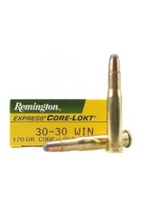 Remington Remington 27820 Core-Lokt Rifle Ammo 30-30 WIN, SP, 170 Grains, 2200 fps, 20, Boxed