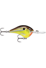 Rapala Rapala DT08HM DT 08, Balsa, 2", 3/8 oz, Running Depth 8', VMC #5 Trebles, Hot Mustard