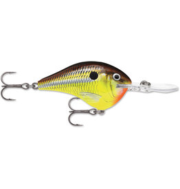 Rapala Rapala DT08HM DT 08, Balsa, 2", 3/8 oz, Running Depth 8', VMC #5 Trebles, Hot Mustard