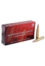 Hornady Hornady 8025 Superformance Varmint Rifle Ammo 223 REM, V-MAX, 53 Grains, 3465 fps, 20, Boxed