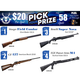 DRAW #1866 - Pick Your Prize - Stoeger, CZ, Benelli OR EGE Arms!