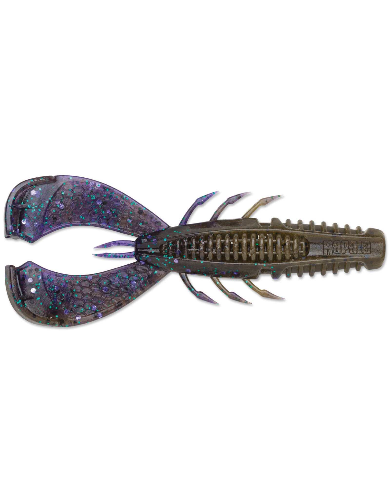 Rapala Rapala CCCLC35BBG CrushCity Cleanup Craw, 3.5", Salt/Scent Infused, 7 Per Package, Bama Bug