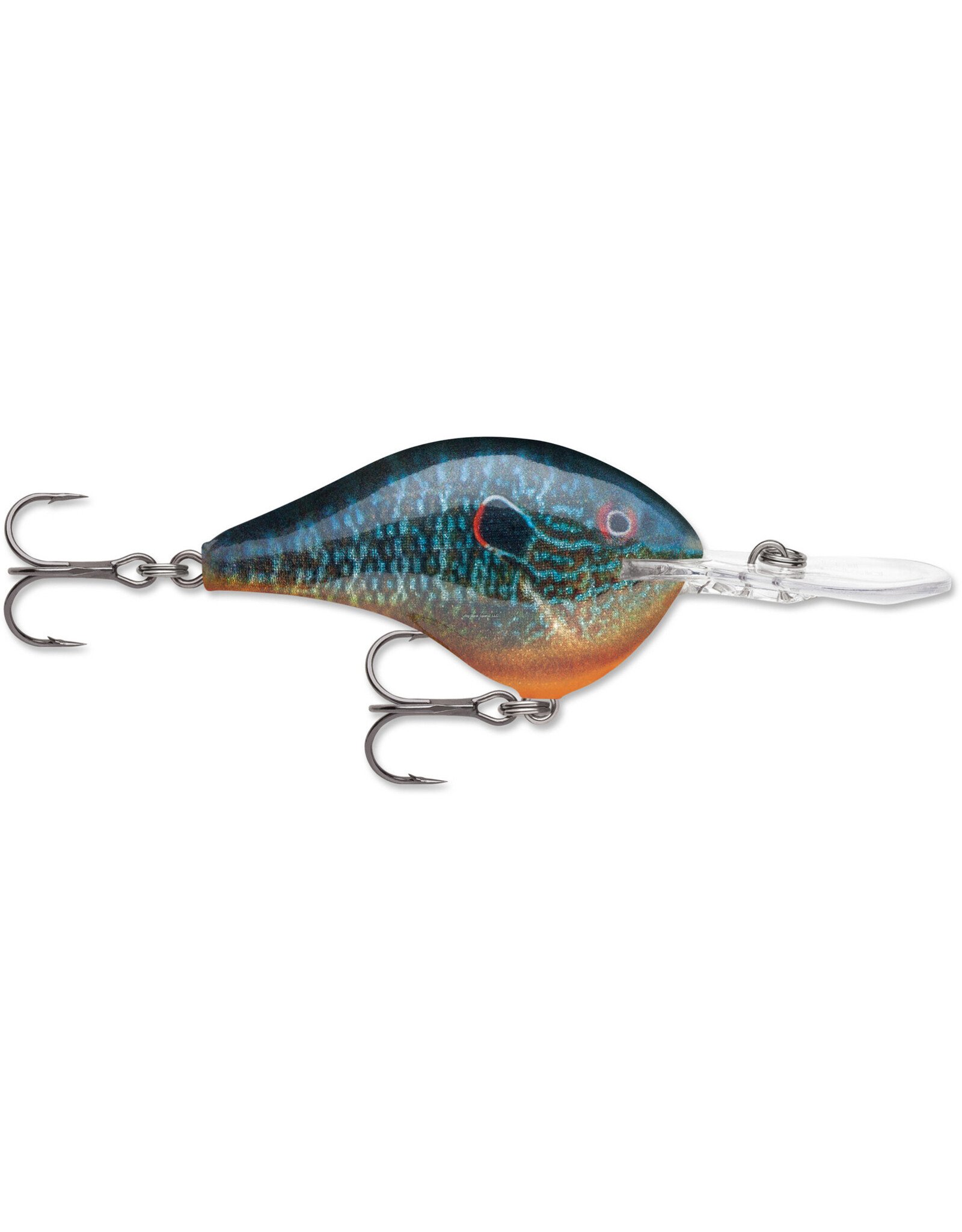 Rapala Rapala DT08PSL DT 08, Balsa, 2", 3/8 oz, Running Depth 8', VMC #5 Trebles, Live Pumpkinseed