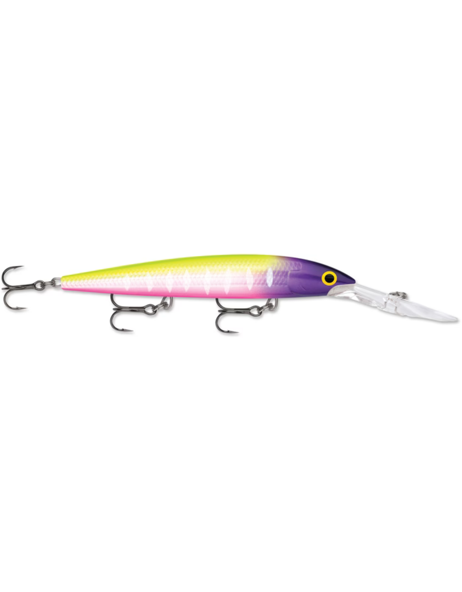 Rapala Rapala DHJ12MFT Deep Husky Jerk 12, Suspending-Deep Diving, 4-3/4", 1/2oz, 8-19ft, #5 Trebles, Moldy Fruit
