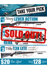 DRAW #1860 - Take Your Pick - Henry, Excalibur OR Tikka!