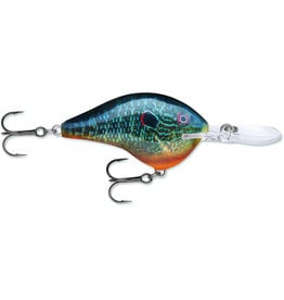 Rapala Rapala DT10PSL Dives-To 10 Crankbait, 2 1/4", 3/5 oz, Live Pumpkinseed, Floating