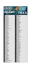 DRAW #1860 - Take Your Pick - Henry, Excalibur OR Tikka!