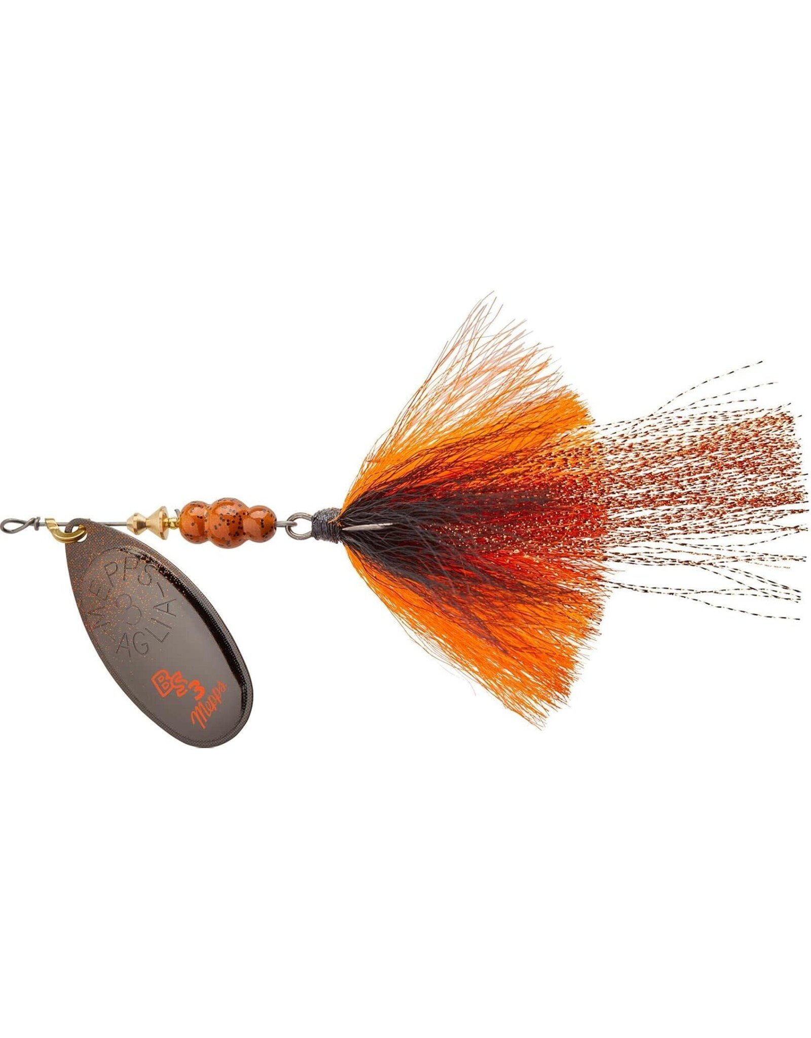 Mepps Mepp's BS3T BK-FCR Bronze Slammer (Dressed Treble) 1/4 oz FireCraw