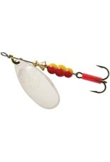 Mepps Mepps Aglia In-Line Spinner, 1/3 oz, Plain Treble Hook, Silver Blade