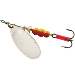 Mepps Mepps Aglia In-Line Spinner, 1/3 oz, Plain Treble Hook, Silver Blade