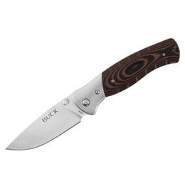 Buck Knives Buck 835 Small Selkirk Survival Folder 3.25" 420HC Plain Blade, Brown Micarta Handles - 10682