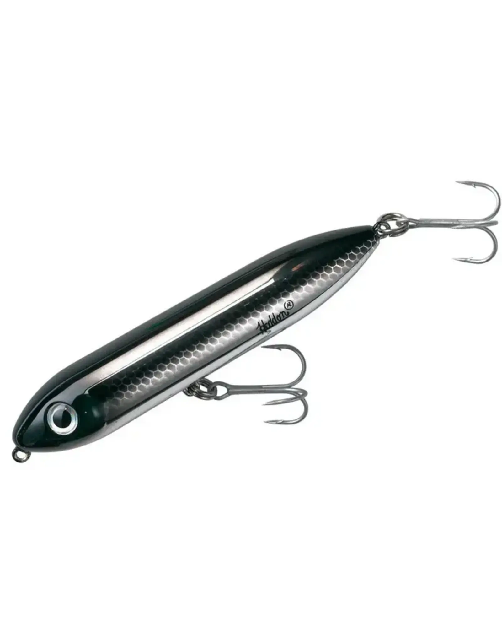 Heddon Heddon X923602 Super Spook Jr. Topwater Bait, 3 1/2", 1/2 oz, Black Shiner, Floating