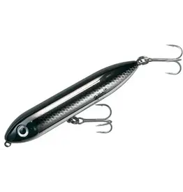 Heddon Heddon X923602 Super Spook Jr. Topwater Bait, 3 1/2", 1/2 oz, Black Shiner, Floating
