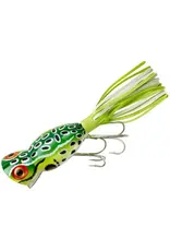 HULA POPPER Arbogast G760-507 Hula Popper Topwater Popper, 2", 3/8 oz, Leopard Frog, Floating