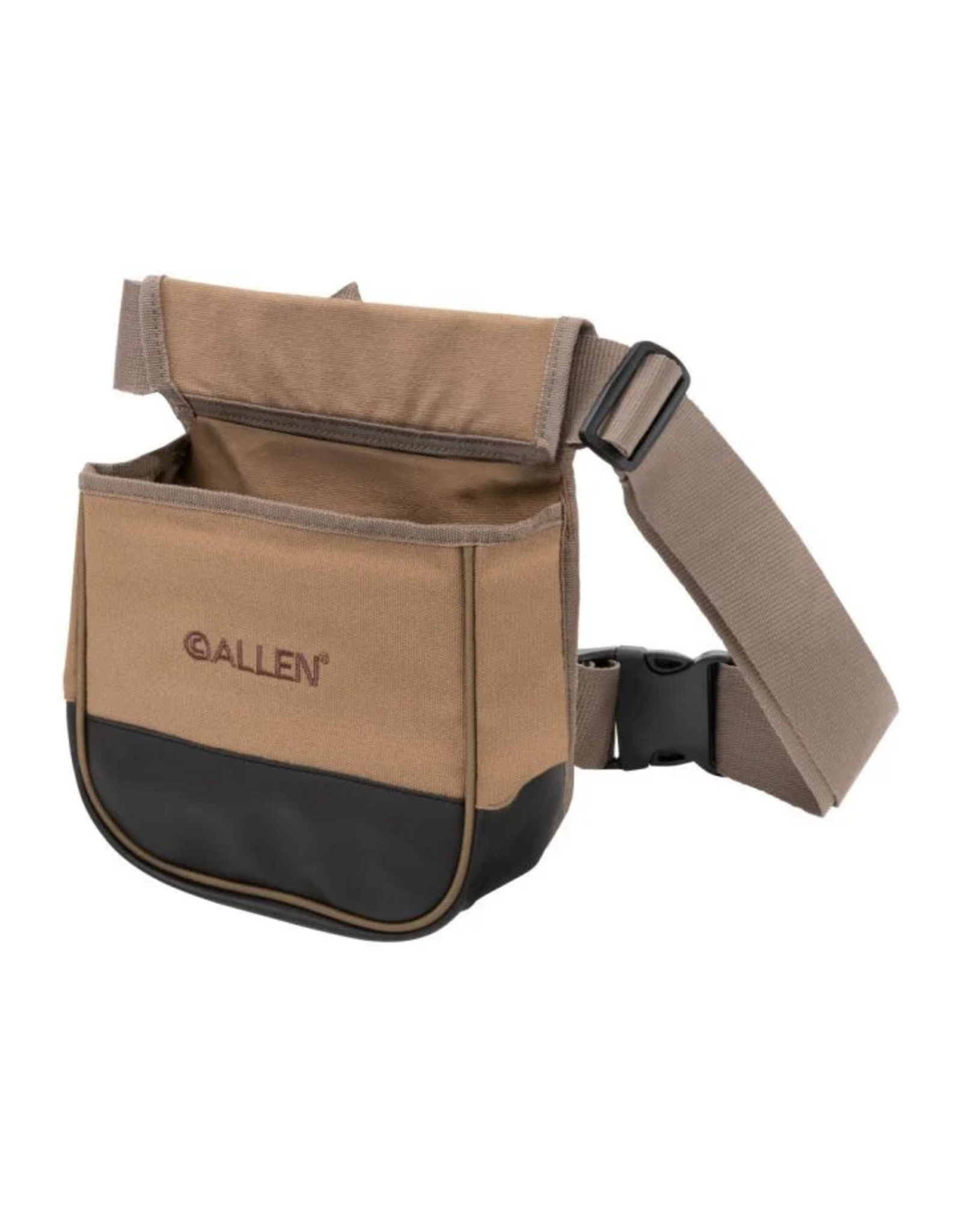 Allen Allen Company Shotgun Shell Pouch with Belt - Clay, Trap, and Skeet Shooting Accessories - Hunting and Gun Range Gear - Soft Canvas Design